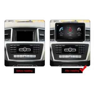Unidade principal Mercedes ML GL Android 2012-2015 (W166) 9″ Estéreo