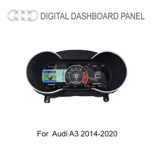 Painel de instrumentos digital de 12,3 polegadas para Audi A3 2014-2020