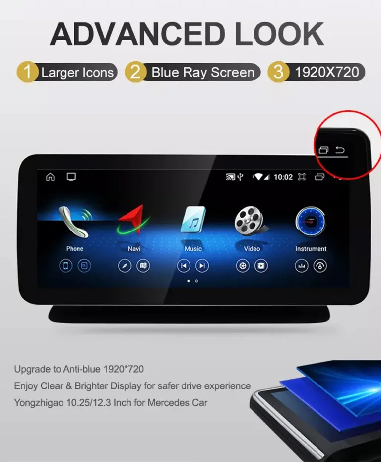 Unidade principal Android do Mercedes Classe B 2012-2018 | CarPlay DSP