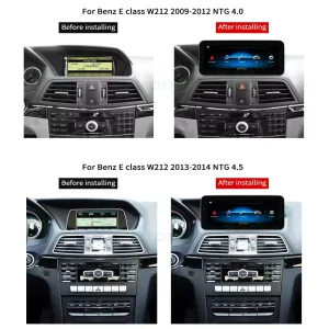 Unidade central Android Mercedes E W212 2009-2016 | CarPlay DSP