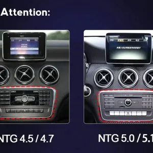 Unidade de cabeça Android Mercedes W176 Classe A 2012-2018 | CarPlay DSP