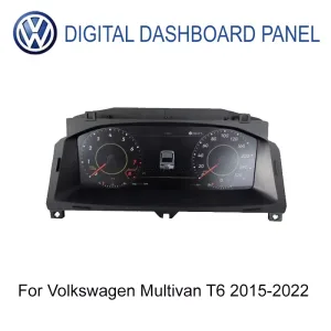 Painel de instrumentos digital Volkswagen Multivan T6 2015-2022 LCD IPS de 12,3 polegadas