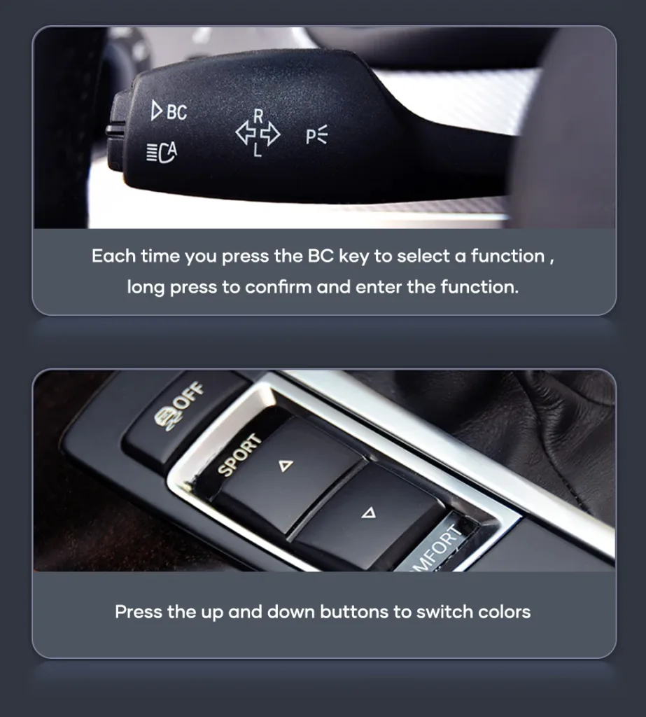 Mercedes C GLC digital cluster original control operation for display settings