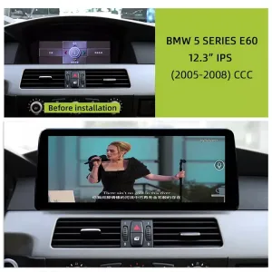 BMW E60 E90 Android Head Unit 2005–2008 CIC CCC CarPlay Stereo Kit 3 Unidade central BMW E60 E90 2005-2008 | CarPlay Android Auto DSP