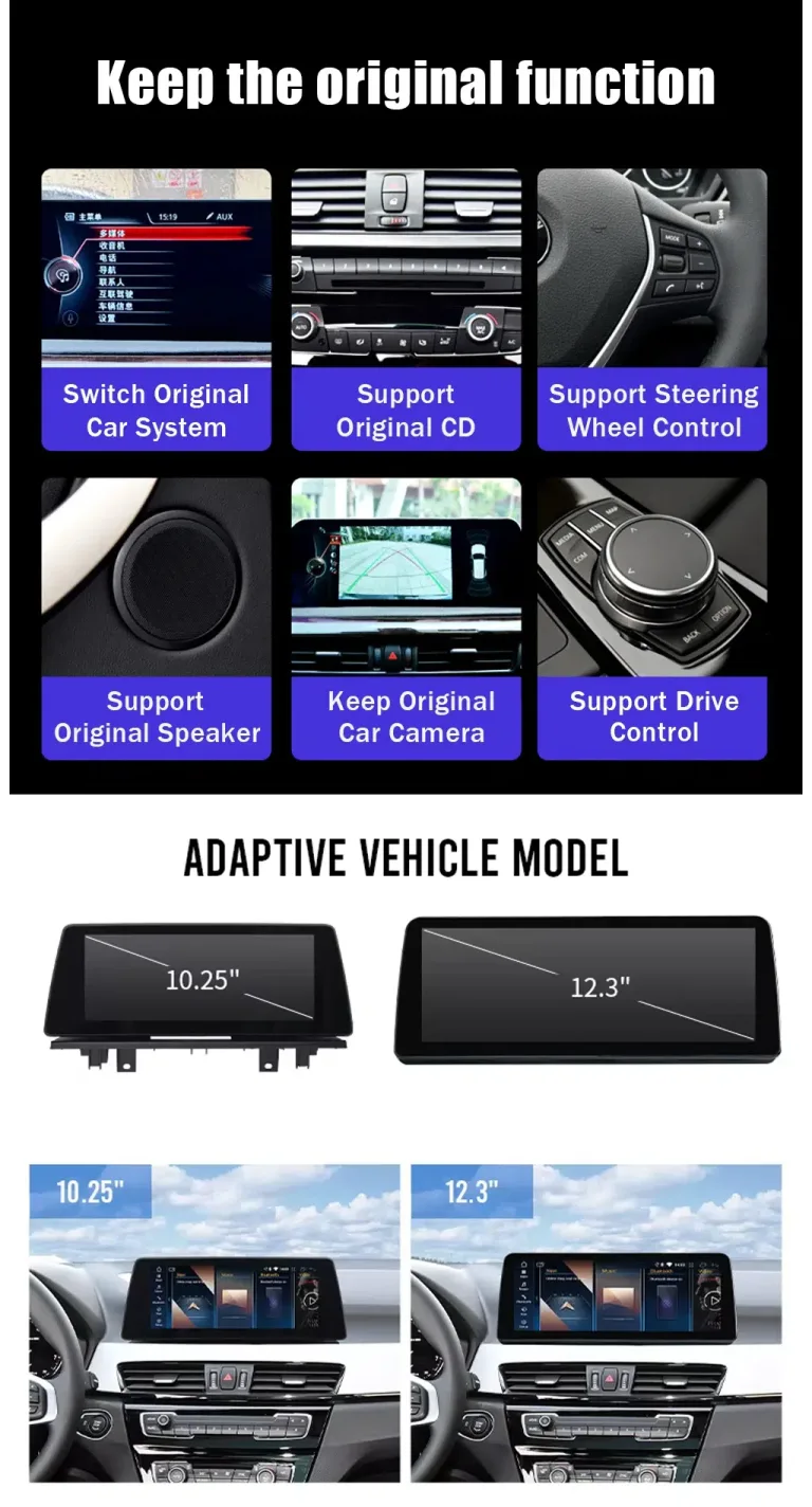 Unidade Android BMW F30 NBT EVO