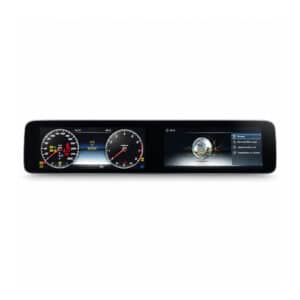 Unidade principal Android para Mercedes W213 (2016-2019) com painel digital de ecrã duplo