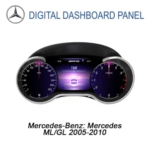 Painel de instrumentos digital Mercedes ML GL 2005-2010 | 12,3″ CarPlay, Android Auto