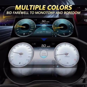Painel digital do Mercedes C GLC 2017 W205 NTG 5.0 | 12.3″ CarPlay