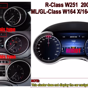 Painel digital Mercedes ML GL 2012-2015 | 12,3 ″ CarPlay, Android Auto