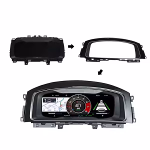 Painel digital do VW Golf Mk7: adaptação para Linux no Passat B8 e no Arteon 7 Suporte de montagem para o painel de instrumentos digital da Volkswagen (Golf 7, Passat B8, CC) com ecrã de 12,3 polegadas