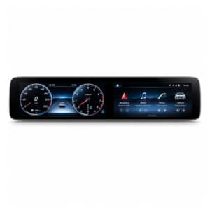 Unidade principal Android para Mercedes W213 (2016-2019) com painel digital de ecrã duplo