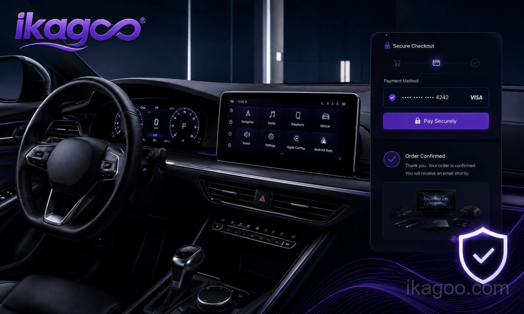 Pagamentos seguros para eletrónica automóvel – iKAGOO Checkout