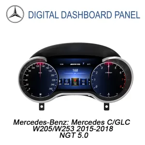 Cluster digital Mercedes C GLC W205 / W253 2015-2018 | 12,3 ″ CarPlay