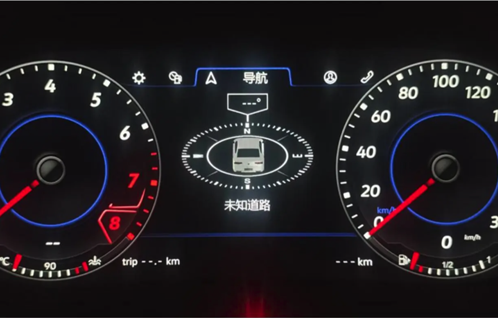 Painel de instrumentos LCD para automóvel