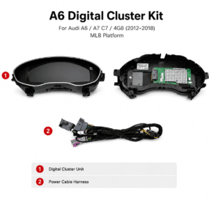 Audi A6 A7 LCD Cluster C7 12.3 CarPlay Map and Data Sync