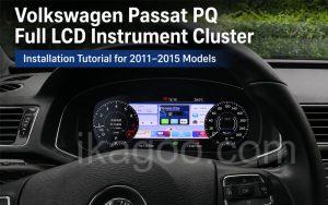 Instalação do painel de instrumentos digital do Passat