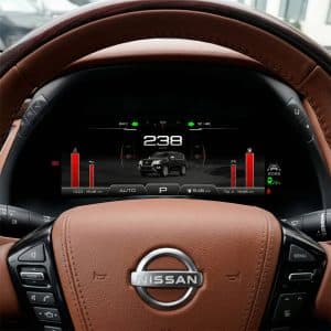 Painel digital do Nissan Patrol Y62