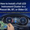 Guia de instalação do painel de instrumentos do Passat B6 B7