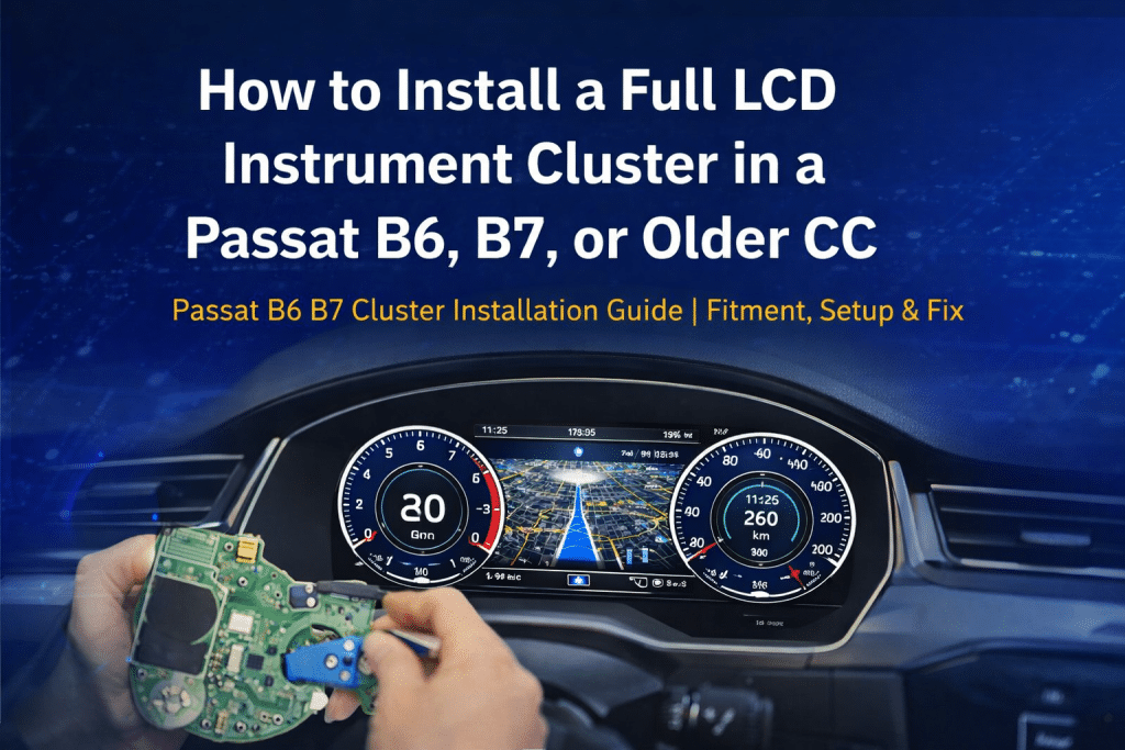 Guia de instalação do painel de instrumentos do Passat B6 B7