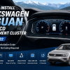 Como instalar o conjunto de instrumentos LCD completo do Volkswagen Tiguan 2017–2022