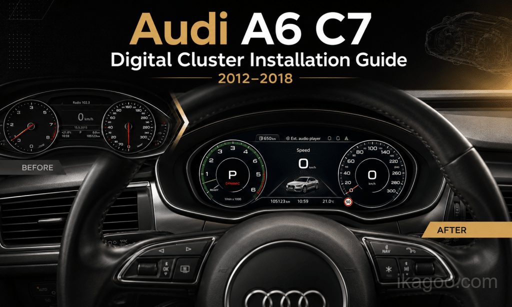 Como Instalar um Painel de Instrumentos Digital Audi A6 C7 (2012-2018)