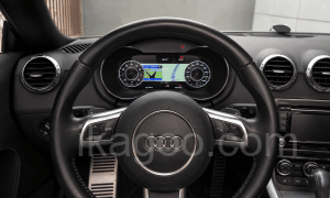 Resultado final da instalação do painel de instrumentos digital Audi TT 8J
