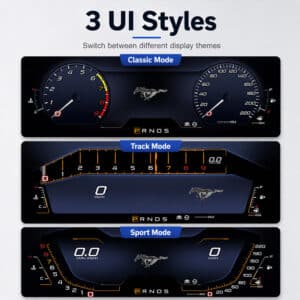 Ford Mustang S550 Digital Cluster Classic and Track UI styles