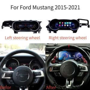 Instalação do painel digital Ford Mustang S550 para volante à esquerda e à direita