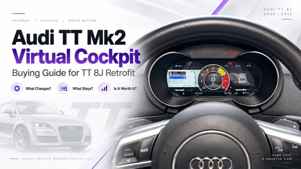 Guia de Compra do Virtual Cockpit para Audi TT Mk2: O Que Muda, O Que Fica Igual e Vale a Pena a Adaptação no 8J?