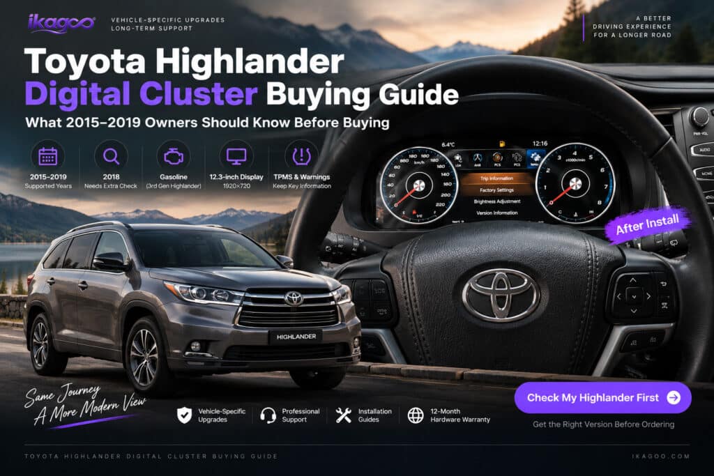 Guia de compra do painel de instrumentos digital do Toyota Highlander: O que os proprietários de 2015–2019 devem saber antes de comprar
