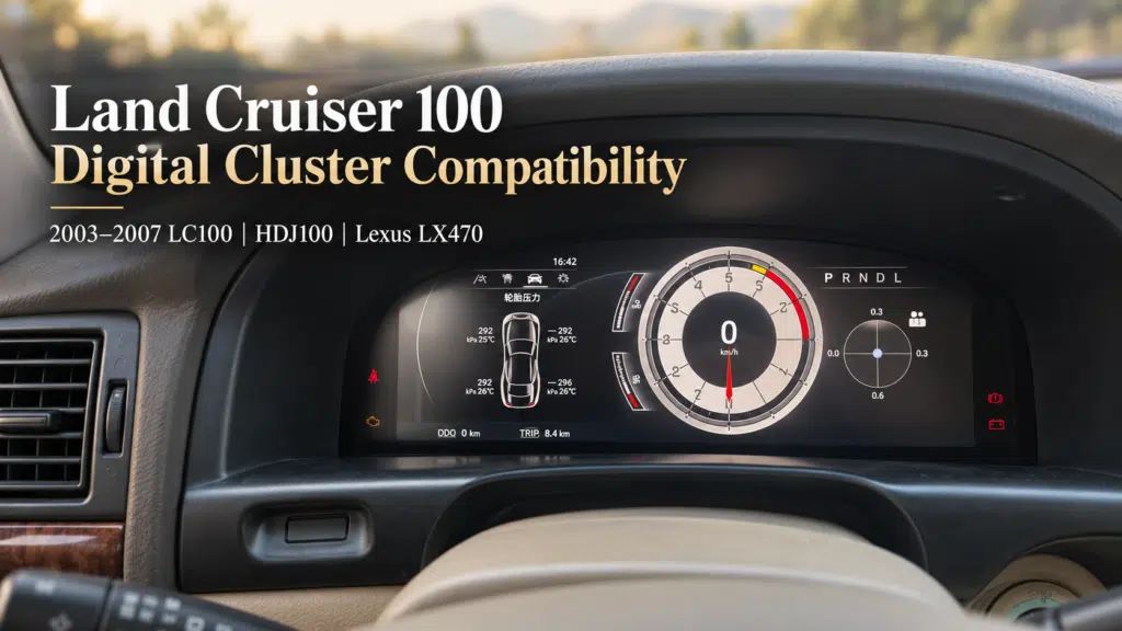 Land Cruiser 100 Digital Cluster Compatibility: What LC100, HDJ100 & LX470 Owners Must Confirm Before Buying