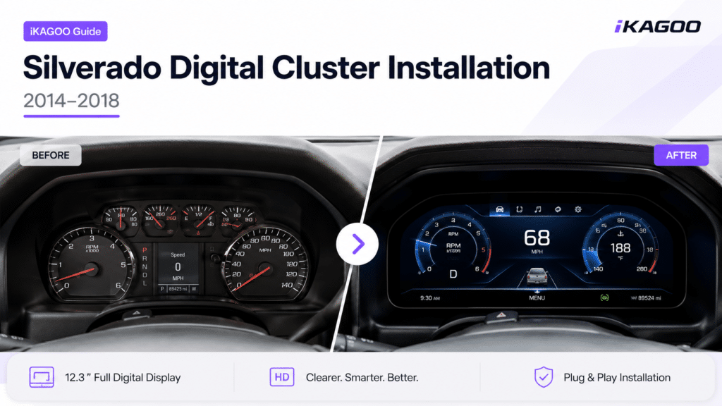 Instalação do painel de instrumentos digital do Chevrolet Silverado 2014–2018: Guia completo passo a passo