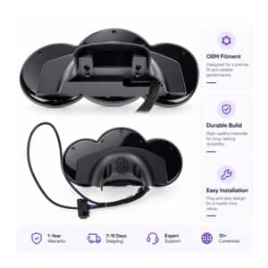 MINI Cooper F55 F56 F57 HUD compatible digital cluster rear view