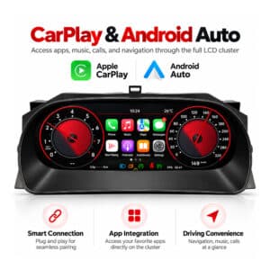 painel digital vw caddy carplay android auto