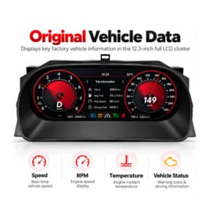 painel digital vw caddy dados de viagem e combustível