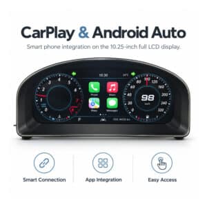 painel digital vw touran carplay android auto
