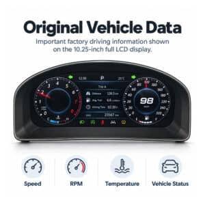 painel digital vw touran dados de viagem e combustível