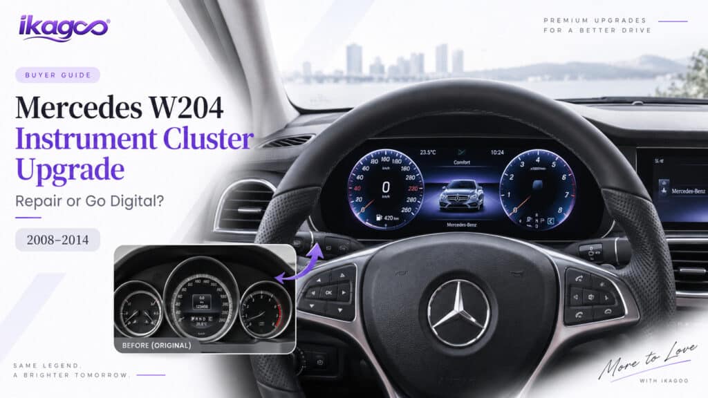 Atualização do Painel de Instrumentos Mercedes W204: Reparar ou Passar para Digital?