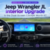 Atualização do Interior do Jeep Wrangler JL: Vale a Pena o Cockpit de Dois Ecrãs?