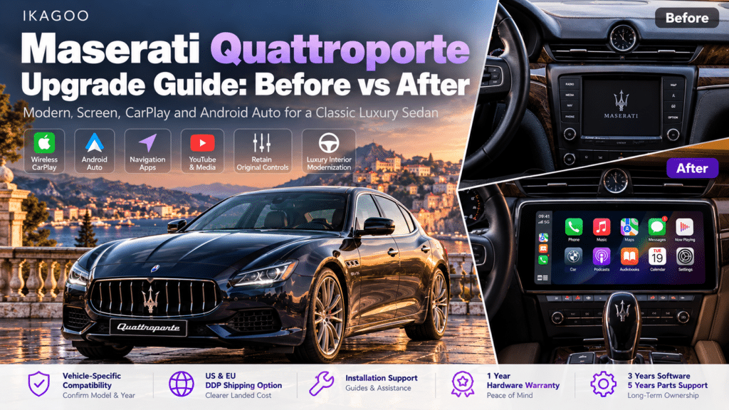 Guia de atualização do Maserati Quattroporte para proprietários de 2004–2023