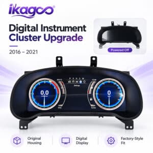 Painel de instrumentos digital Lexus RX 2016–2021 com layout de dois mostradores digitais