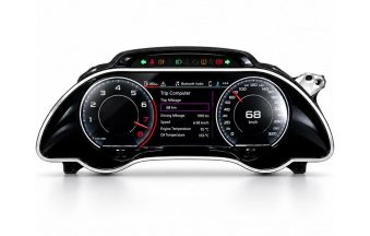 Atualize o seu Audi A5 B8 2008–2016 com um painel digital LCD de 12.3″, instalação de estilo OEM, retenção dos dados do veículo, controlos no volante e suporte iKAGOO.