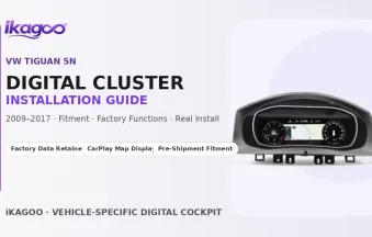 VW Tiguan 5N digital cluster installation guide for 2009-2017 models | iKAGOO